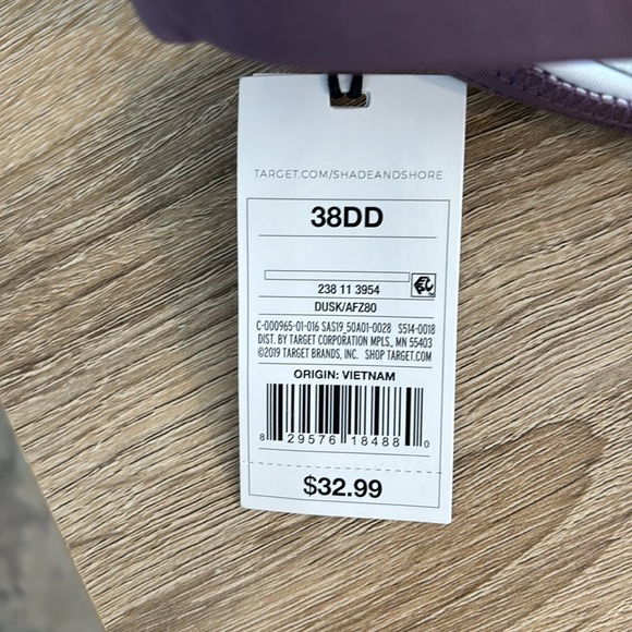 38DD Purple Swim Bikini Top - Picture 6 of 6